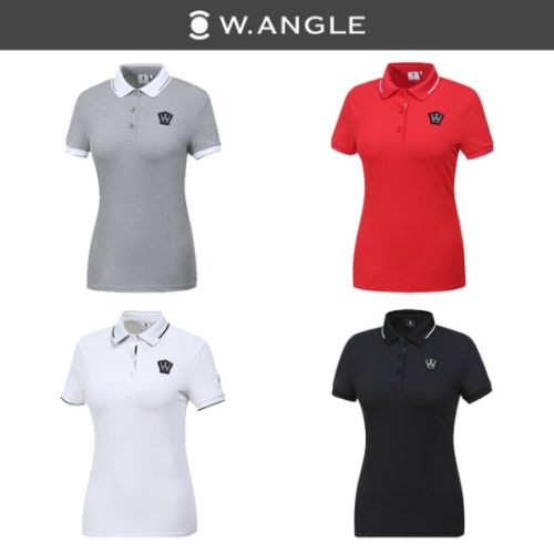 와이드앵글 여성 GLAD 심플 반팔티셔츠 (WWM19291)