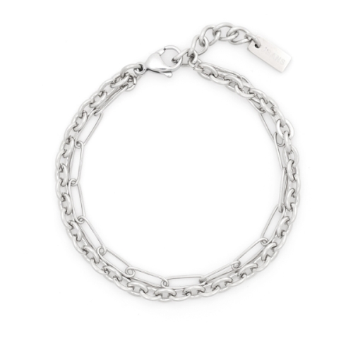 Jbans Classic 사슬플랫 더블 써지컬스틸 길이조절 체인팔찌 C2201-AC879_SV 11708947 - 에누리 가격비교