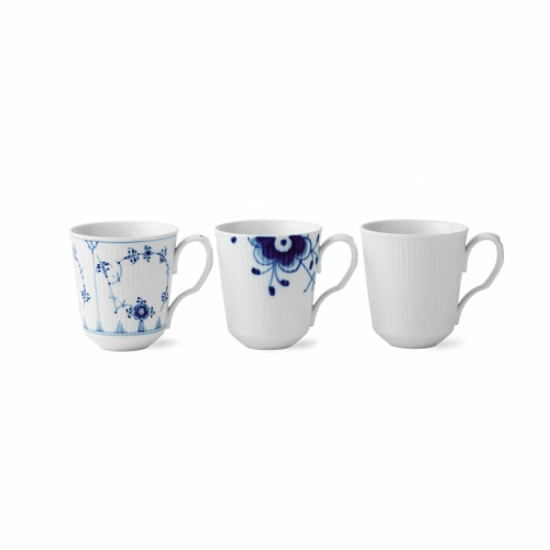 로얄코펜하겐 히스토리 플루티드 머그 3종