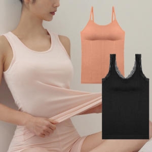 BYC 비너스외 브랜드 여성 런닝 여자 조끼 반팔 나시 끈 캐미솔 순면100% 인견 텐셀 모달 난닝구