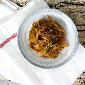 반찬단지  또밥찬 짜사이채 무침 1kg 짜샤이 무절임