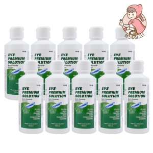 휴먼바이오 아이프리미엄솔루션 렌즈보존액 세척액 150ml 10개