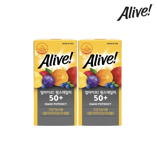 얼라이브 멀티비타민 50 플러스 60정 2병
