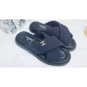 샤넬 슬리퍼 쿠션 샌들 샌달 여름슬리퍼 가죽샌들
