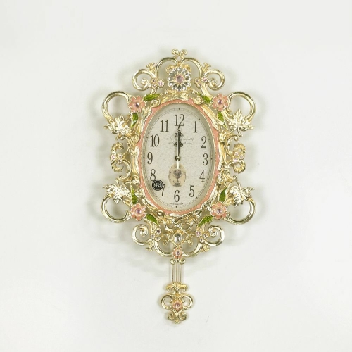 오너클랜  금도금 베르사유 무소음 인테리어 고급 벽시계