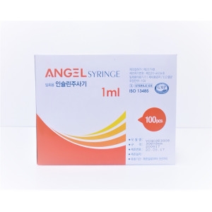 용창 엔젤 멸균 일회용 인슐린 주사기 1cc 31G 8mm