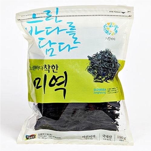 푸드맛봄  장흥무산김 미역 150g 1봉 / 산을 사용하지 않은 착한김