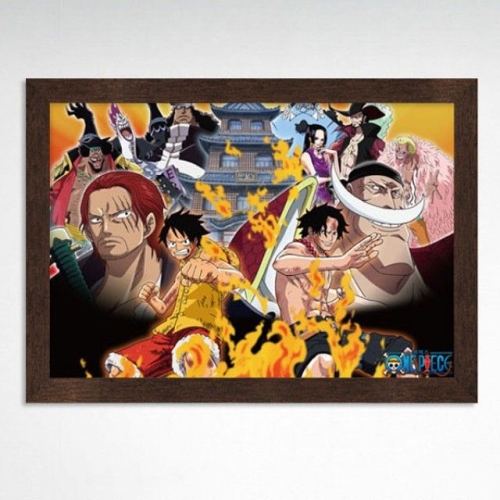500조각 직소퍼즐  원피스 에이스 구출작전 액자세트