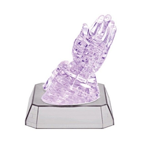 3D입체퍼즐  기도하는 손 투명  크리스탈퍼즐 교육 학습 취미