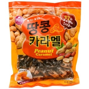 늘푸른  땅콩카라멜 280g 사탕 젤리 캔디 엿 담라