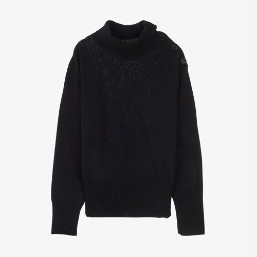 MSGM 버튼 울 터틀넥_MGM17FRKN188BK