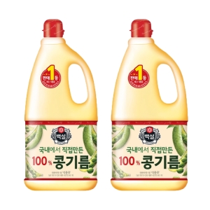 백설 국내에서 직접만든 100% 콩식용유 1.8L