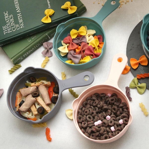 올리오 손잡이 먹방 앞접시 캠핑 그릇 드라마손잡이앞접시5개