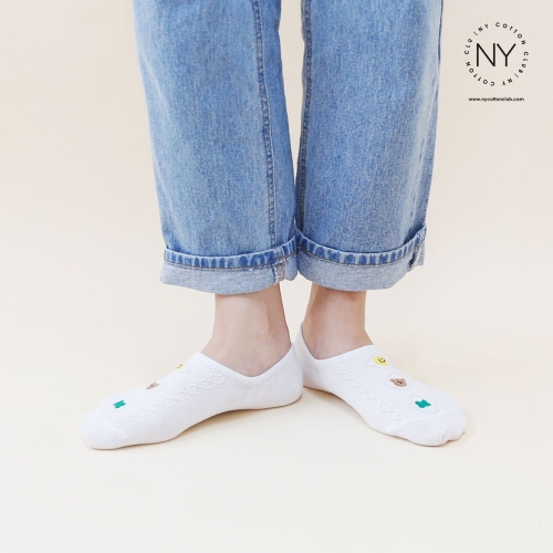 NY코튼클럽 여성 스마일 쁘띠 덧신 CT12