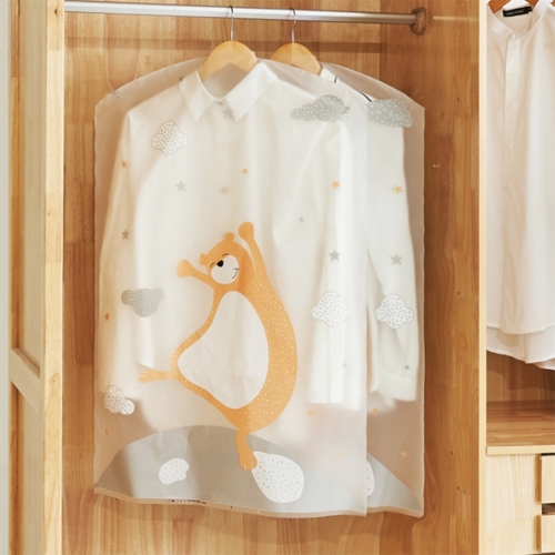 유한양행 해피홈 반투명 옷커버 2p세트 원피스 셔츠 투명옷비닐