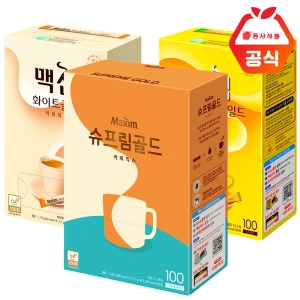 동서식품  맥심 슈프림골드 100T + 푸드컨테이너 증정 화이트골드 모카골드 디카페인