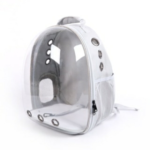 딩동펫 투명 우주선 백팩 그레이