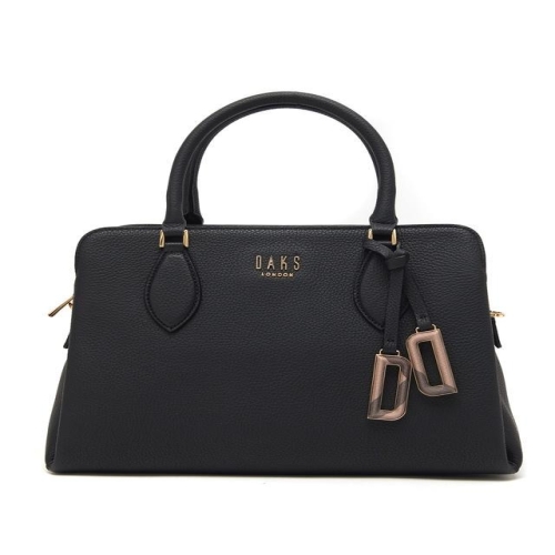 닥스 블랙 가죽 체크 DD장식 토드백_DCBA0E592BK