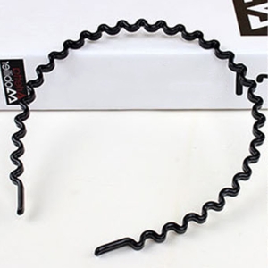 웨이브 귀 안아픈 머리띠 머리 단발 남자 발레 헤어 밴드 얇은 철사 철 편한 가는 여자 철제 헤어띠 검정