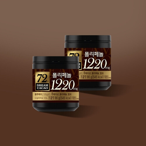 롯데제과  86g 드림카카오 72% 2개/ 다크초코