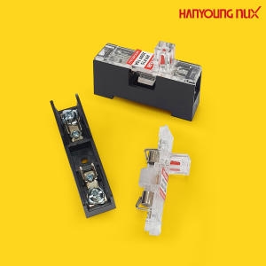 한영넉스  휴즈홀더 유리관퓨즈 HY-F15-1A 2A 250V 홀더 교류 직류