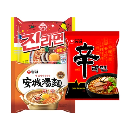 농심외  신라면5개 + 안성탕면5개 + 진라면매운맛5개