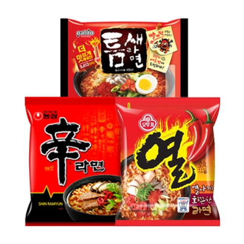 농심  신라면5개 + 틈새라면5개 + 열라면5개