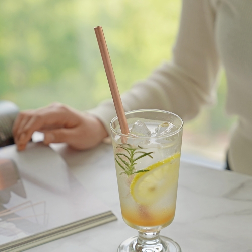 죽전도예 놋담 구리 향균 빨대 2p+세척솔 1p