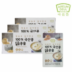  아름뜰 맷돌로 갈아만든 국산콩 찐콩물 190ml [60개]