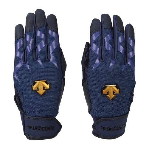 데상트  S0123WGL02 NVY0 양가죽 칼라 배팅장갑