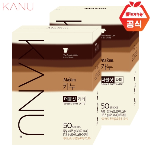 동서식품 맥심 카누 더블샷라떼50Tx2