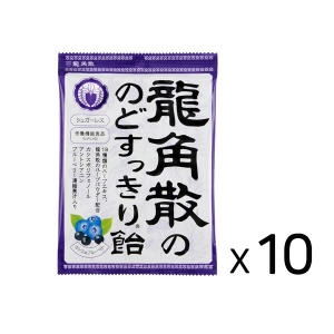 용각산  목캔디 카시스 블루베리 75g 10봉지