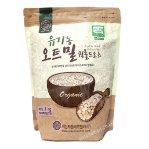 이든타운  유기농 오트밀 1kg 압착귀리