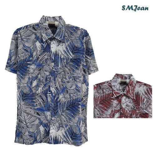 에스엠진 SMJ1331 남자 반팔 남방 셔츠 중년 남성 시원한 셔츠