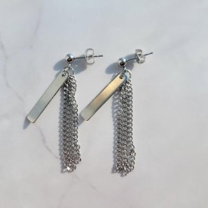 노블른 써지컬스틸 더블 체인 바 남자 피어싱 8639754