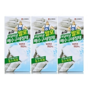 LG생활건강 홈스타 보글보글 발포 배수구세정제 40g 3개입
