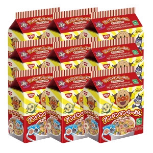 닛신  호빵맨 라멘 산뜻한 쇼유맛 3개입 9개