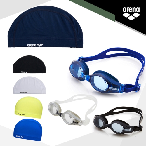 아레나  수경+수모 세트