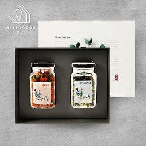 웰굿  프리미엄 꽃차 2종 선물세트 4A
