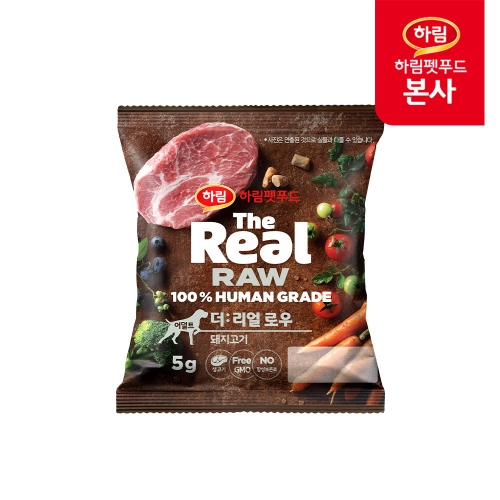 더리얼 독 로우 돼지고기 어덜트 5g