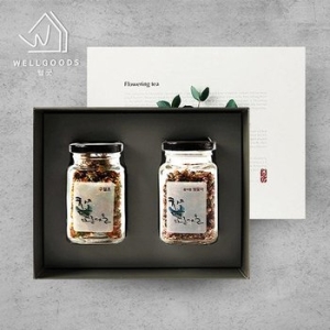 웰굿  프리미엄 꽃차 2종 선물세트 1A