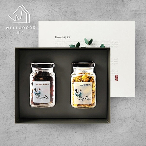 웰굿  프리미엄 꽃차 2종 선물세트 2A
