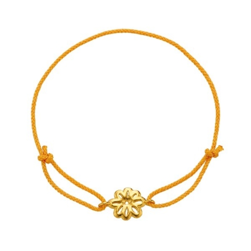 삼성금거래소  플라워 팬던트 행운 실팔찌 1.26g