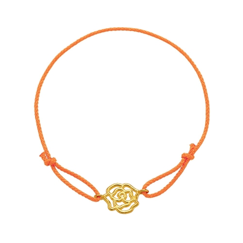 삼성금거래소  장미 팬던트 행운 실팔찌 1.01g