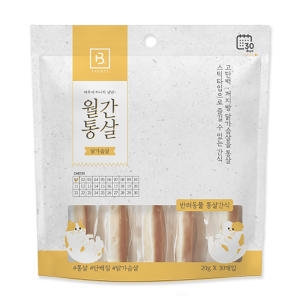 피에스코리아 브리더랩 월간통살 닭가슴살 600g (20g x 30p)