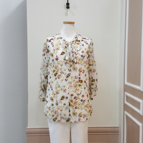 BCBG 컬러페이즐리 블라우스_B8F7B406