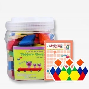 가베가족 원목 패턴블록 초등세트 베이직 (KS1440)