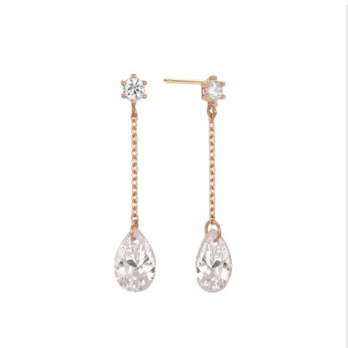 미니골드  14k 셔링 쉬머 드롭 귀걸이 EOOM4339