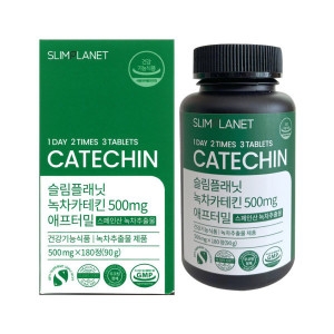 슬림플래닛 녹차카테킨 500mg 애프터밀 180정