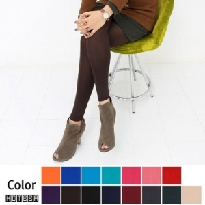 여자 겨울 방한 따뜻한 데일리 기본 무발 기모 레깅스W7FA193